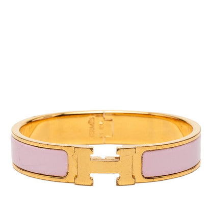Hermes Click PM Bracelet Gold Pink Plated