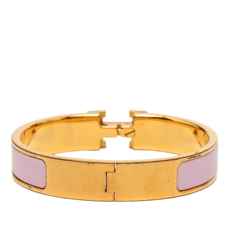 Hermes Click PM Bracelet Gold Pink Plated — view 3