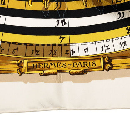 Hermes Carre 90 Dies ET Hore Astrology Scarf White Multicolor Silk — view 5