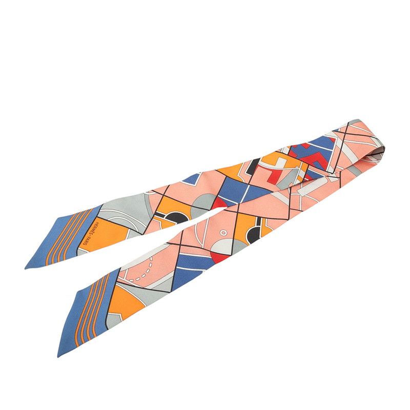 Hermes Twilly Sport Scarf Multicolor Silk