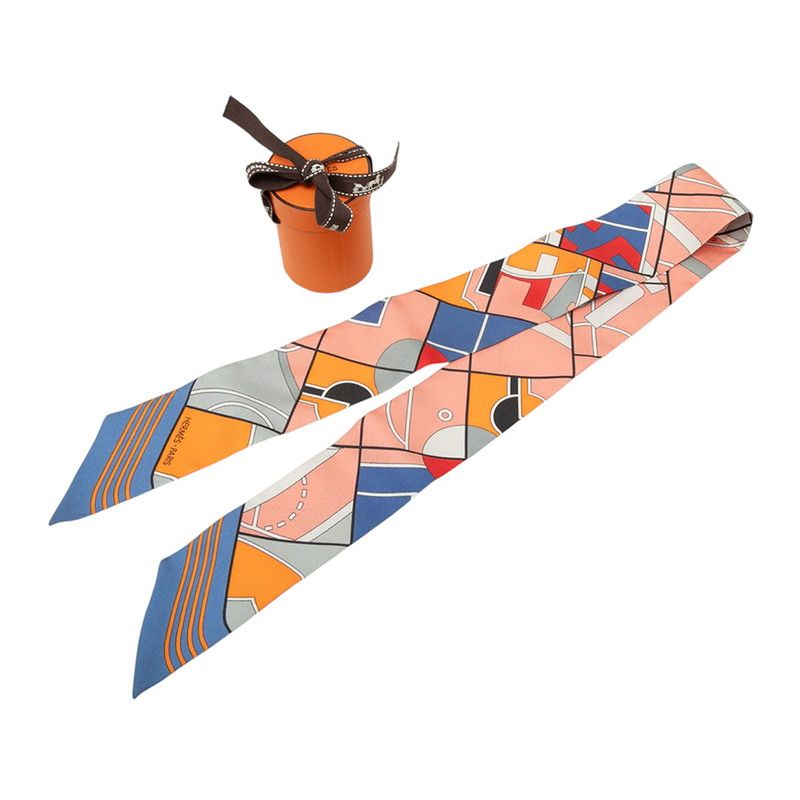 Hermes Twilly Sport Scarf Multicolor Silk — view 6
