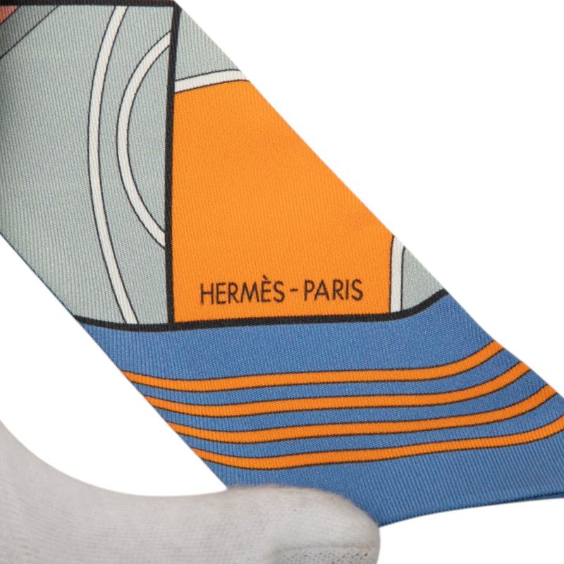 Hermes Twilly Sport Scarf Multicolor Silk — view 3