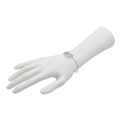 Dior Cat Motif Chain Bracelet Silver Metal — view 6