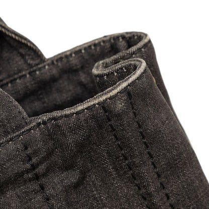 Prada Canapa 2-Way Shoulder Bag Black Gray Denim — view 4