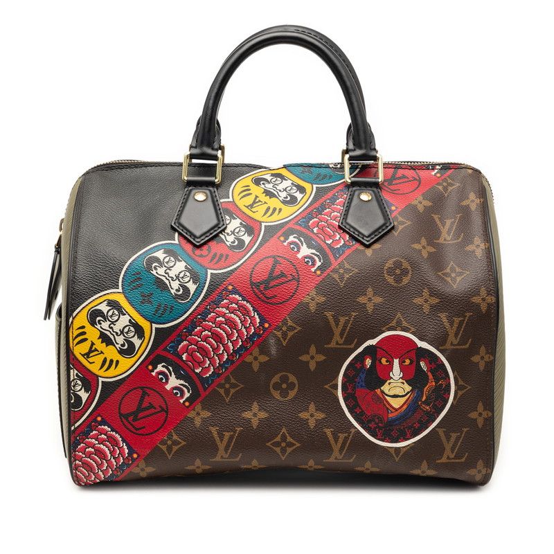 Louis Vuitton Kansai Yamamoto Monogram Epi Speedy 30 Kabuki Daruma Seven Lucky