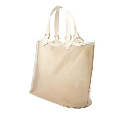 Louis Vuitton Epi Plage Lagunbay Shoulder Bag Tote Gold White Vinyl Leather — view 2