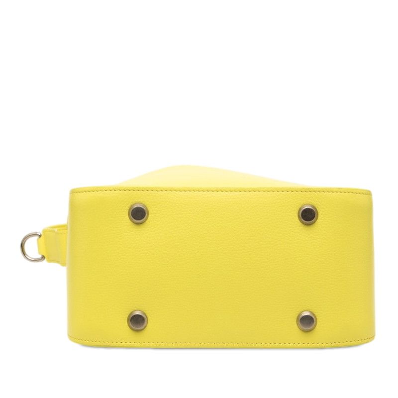 Balenciaga North South Tote Shoulder Bag 2-Way Yellow Leather — view 3