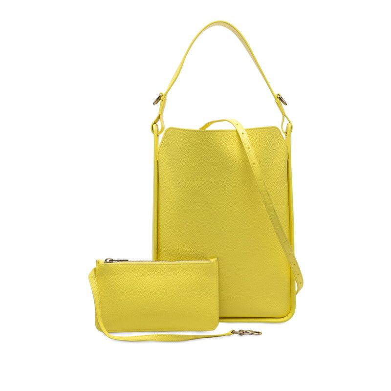 Balenciaga North South Tote Shoulder Bag 2-Way Yellow Leather — view 7