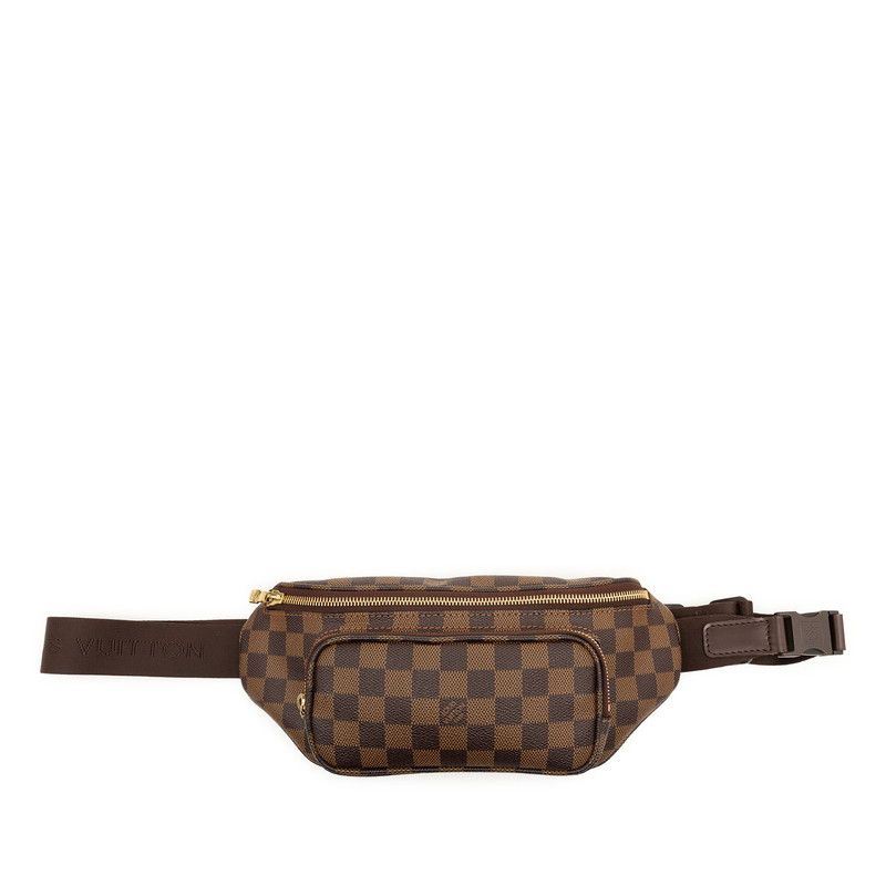 Louis Vuitton Damier Bum Bag Melville Brown Leather