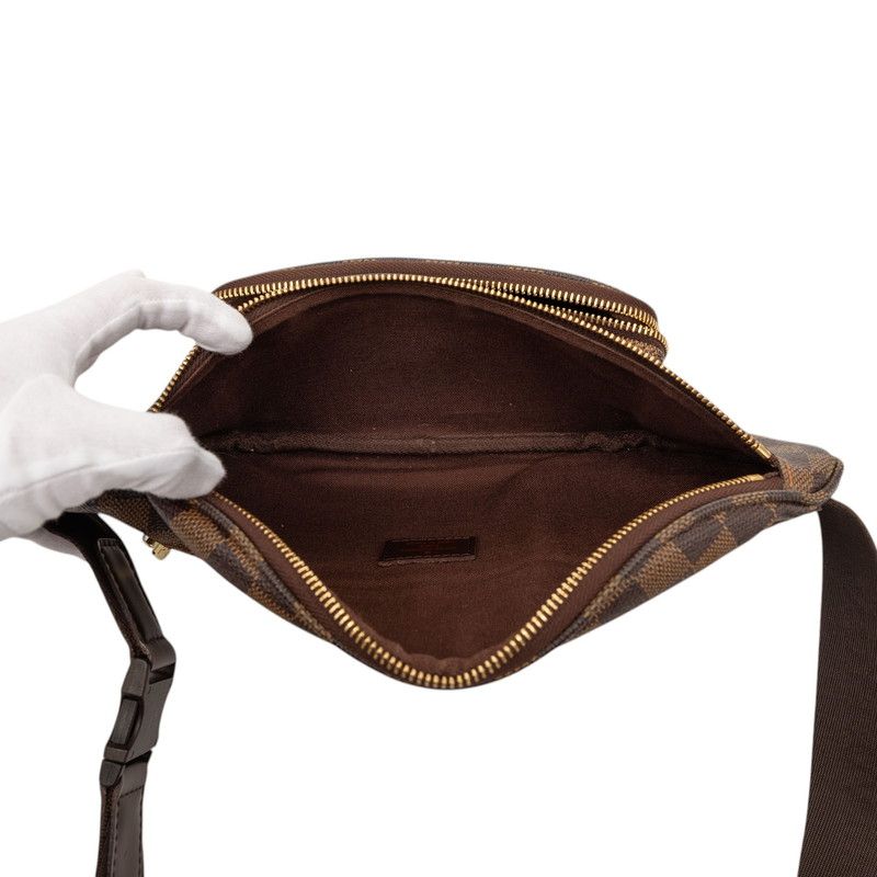 Louis Vuitton Damier Bum Bag Melville Brown Leather — view 4