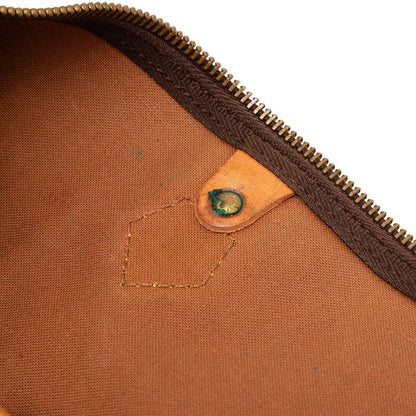 Louis Vuitton Monogram Speedy 40 Boston Bag Brown Leather — view 6