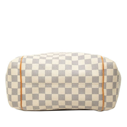 Louis Vuitton Damier Azur Totally PM Tote Shoulder Bag White Leather — view 3