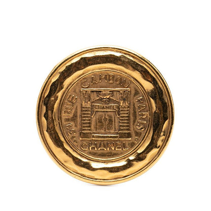 Chanel 31 Rue Cambon Vintage Brooch Gold Plated