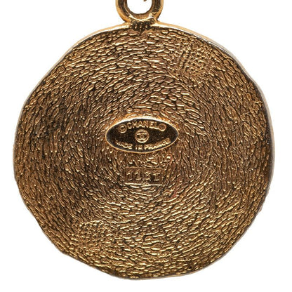 Chanel 31 Rue Cambon Vintage Coin Motif Chain Pendant Necklace Gold Plated — view 5
