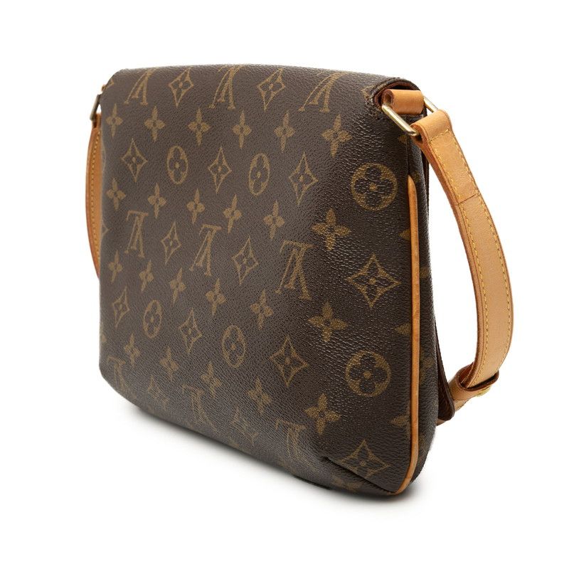Louis Vuitton Monogram Musette Tango Short Shoulder Bag Brown Leather — view 2