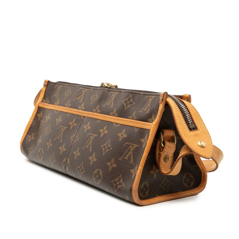 Louis Vuitton Monogram Popincourt Long Crossbody Shoulder Bag Brown Leather — view 2