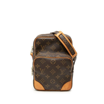 Louis Vuitton Monogram Amazon Crossbody Shoulder Bag Brown Leather