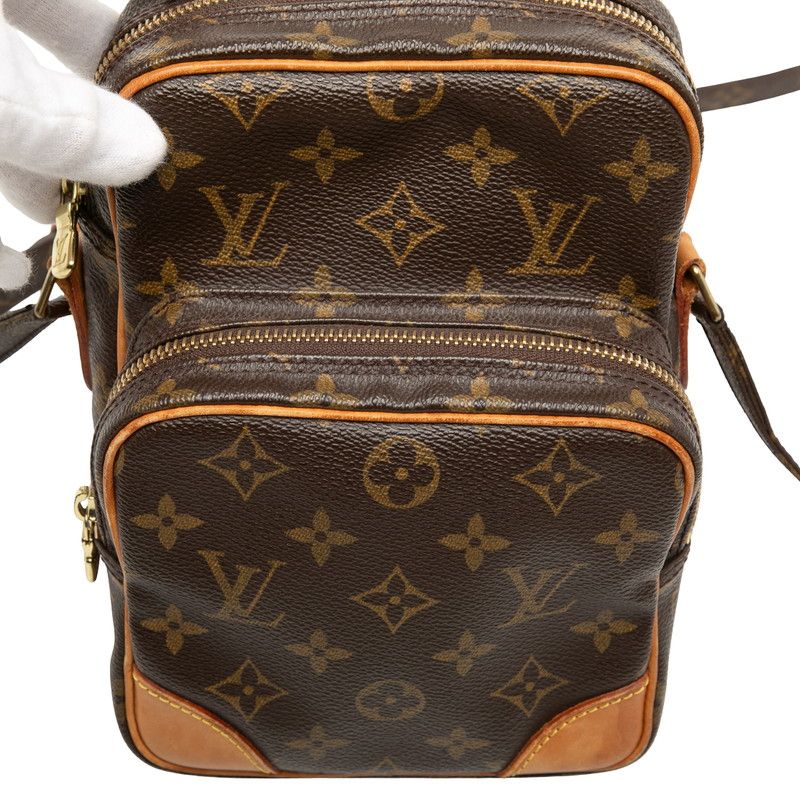 Louis Vuitton Monogram Amazon Crossbody Shoulder Bag Brown Leather — view 4