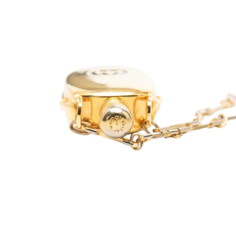 Gucci Perfume Bottle Chain Pendant Necklace Gold Plated — view 4