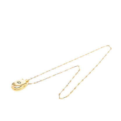 Gucci Perfume Bottle Chain Pendant Necklace Gold Plated — view 3