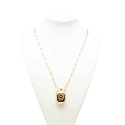Gucci Perfume Bottle Chain Pendant Necklace Gold Plated — view 5