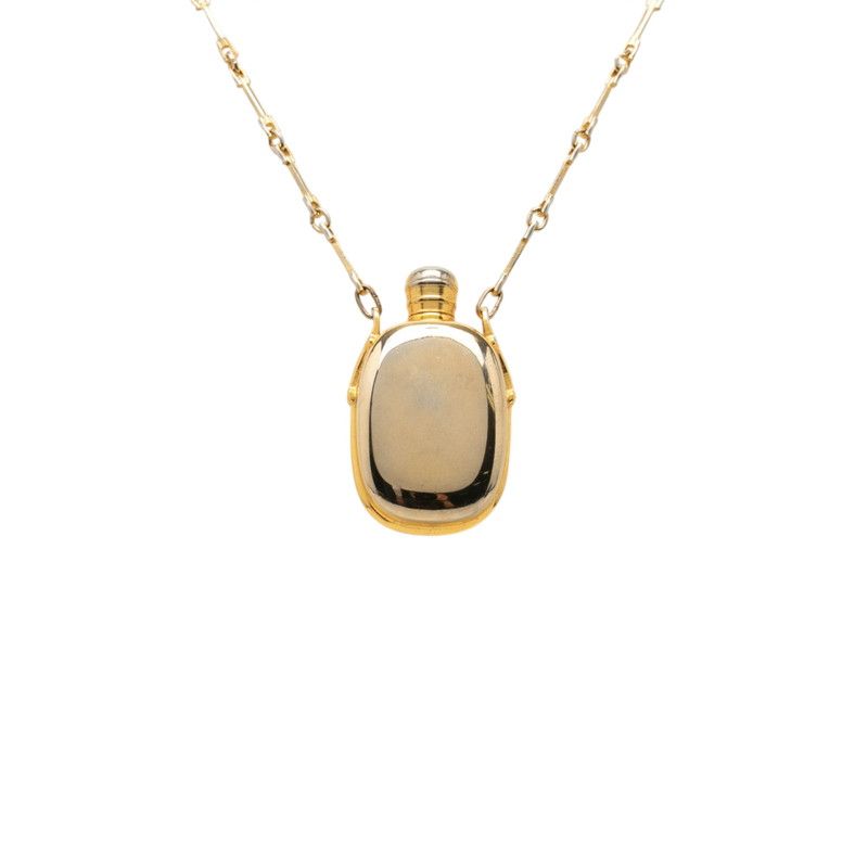 Gucci Perfume Bottle Chain Pendant Necklace Gold Plated — view 2
