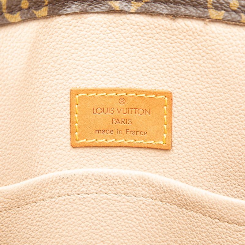 Louis Vuitton Monogram Sac Plat Tote Brown Leather — view 5