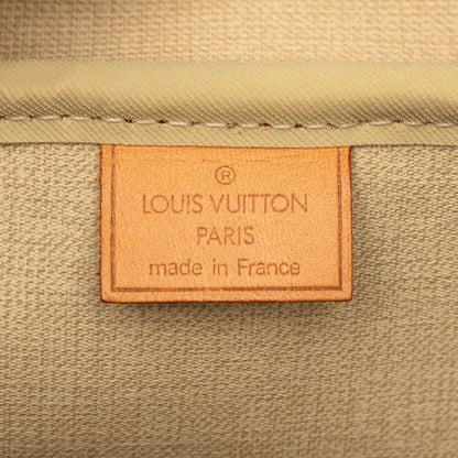 Louis Vuitton Monogram Deauville Handbag Brown Leather — view 5