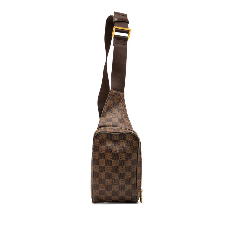 Louis Vuitton Damier Geronimos Belt Bag Brown Leather