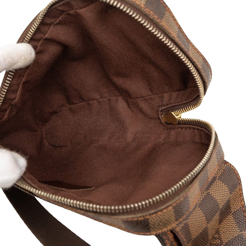 Louis Vuitton Damier Geronimos Belt Bag Brown Leather — view 4