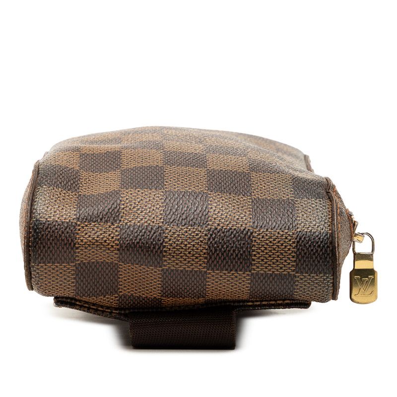 Louis Vuitton Damier Geronimos Belt Bag Brown Leather — view 3