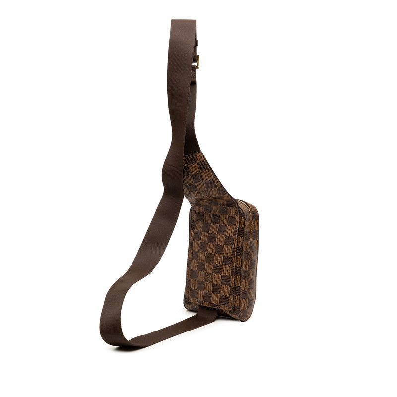 Louis Vuitton Damier Geronimos Belt Bag Brown Leather — view 2