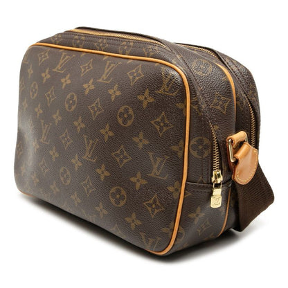 Louis Vuitton Monogram Reporter PM Crossbody Shoulder Bag Brown Leather — view 2