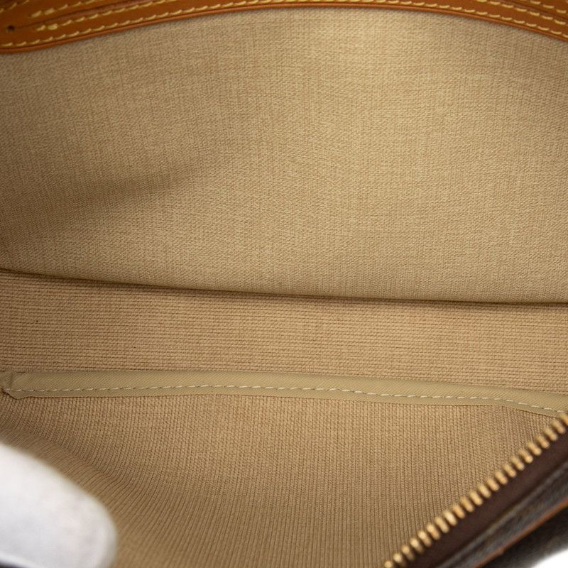 Louis Vuitton Monogram Reporter PM Crossbody Shoulder Bag Brown Leather — view 4