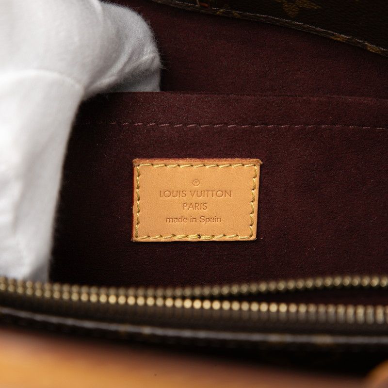Louis Vuitton Monogram Montaigne MM 2-Way Shoulder Bag Brown Leather — view 5