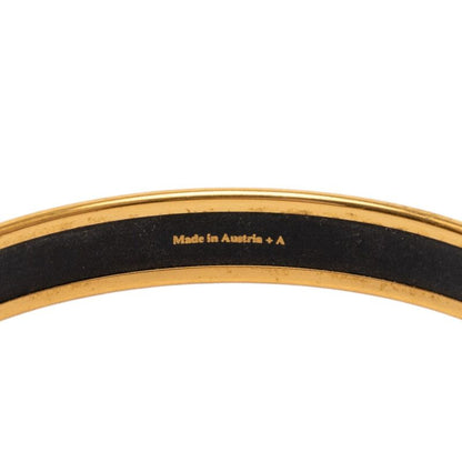 Hermes Enamel PM Cloisonne Bangle Gold Plated 1- Bracelet — view 4