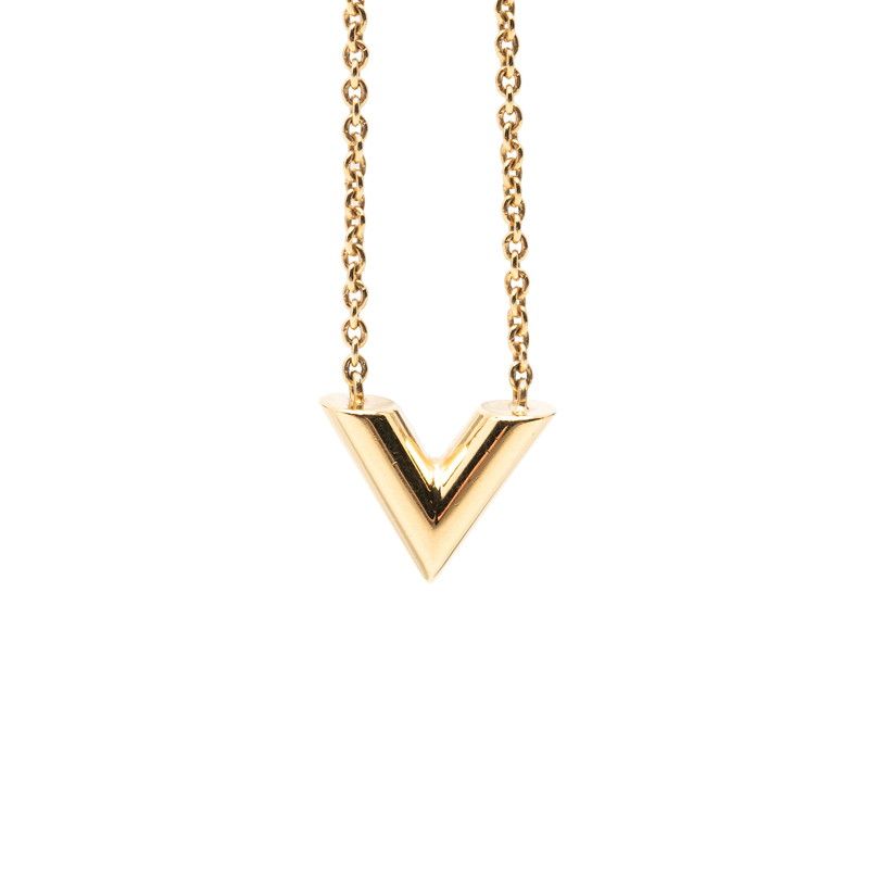 Louis Vuitton Essential Chain Pendant Necklace Gold Plated — view 2