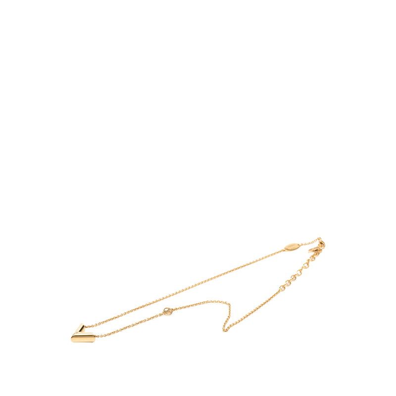 Louis Vuitton Essential Chain Pendant Necklace Gold Plated — view 3