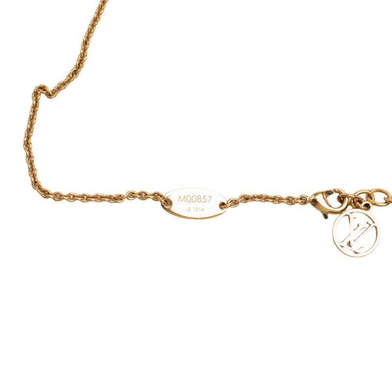 Louis Vuitton Essential Chain Pendant Necklace Gold Plated — view 6