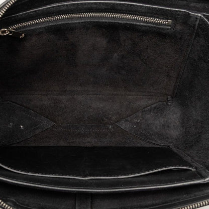 Celine Trifold Chain Shoulder Bag Black Leather — view 4