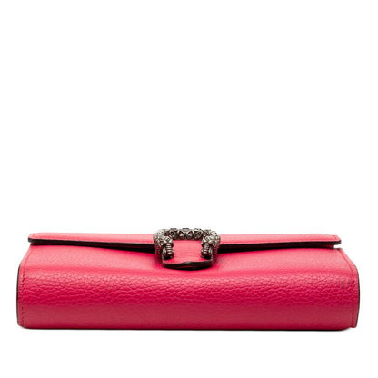 Gucci Dionysus Crossbody Chain Wallet Shoulder Bag Pink Leather Crystal — view 3