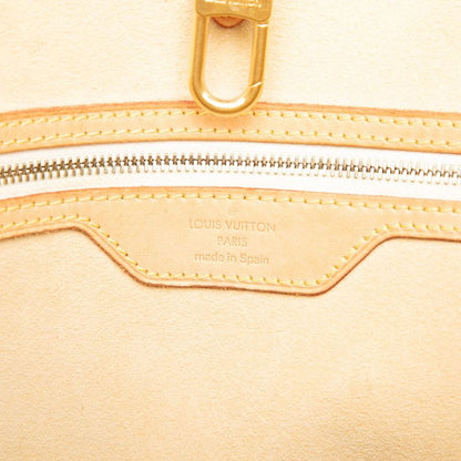 Louis Vuitton Damier Azur Hampstead MM Shoulder Bag Tote White Leather — view 5