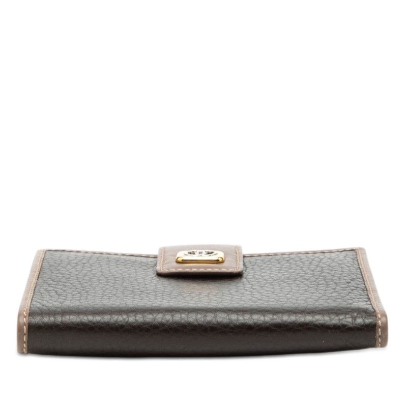 Gucci Vintage Bifold Wallet 035 959 Black Brown Leather — view 3