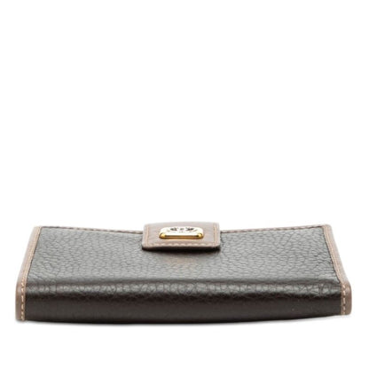 Gucci Vintage Bifold Wallet 035 959 Black Brown Leather — view 3