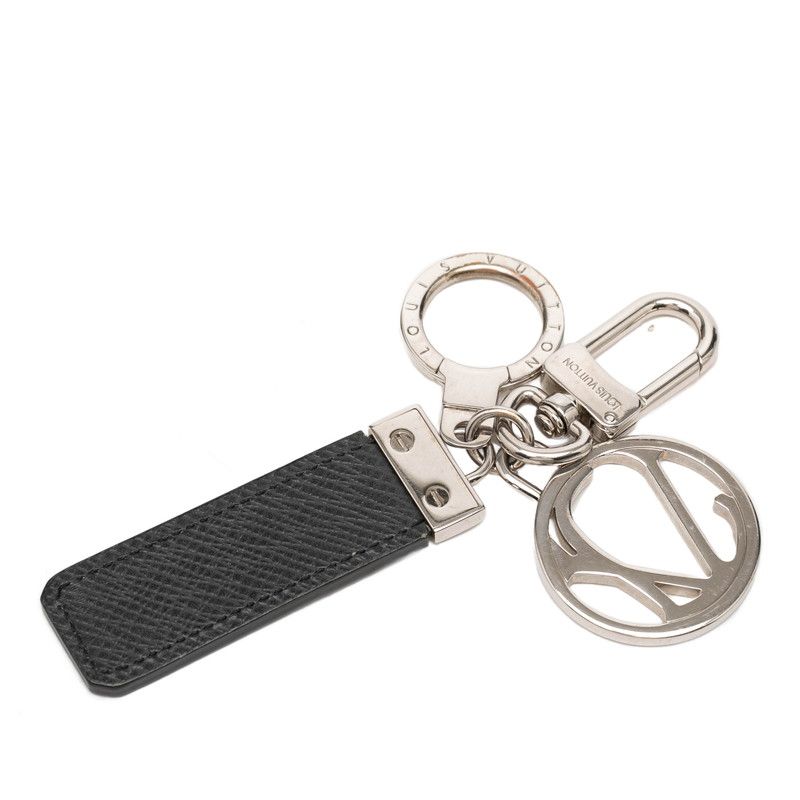 Louis Vuitton Taiga Porte Cles LV Club Key Ring Key Holder Bag Charm Ardoise