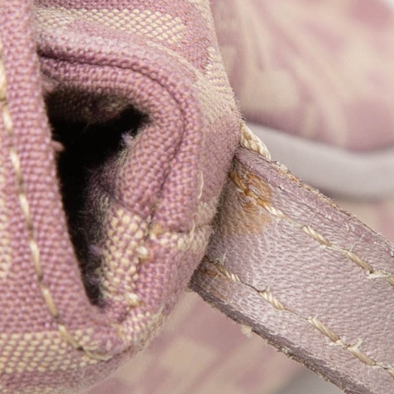Fendi Zucchino Crossbody Shoulder Bag Light Purple Canvas Leather — view 5