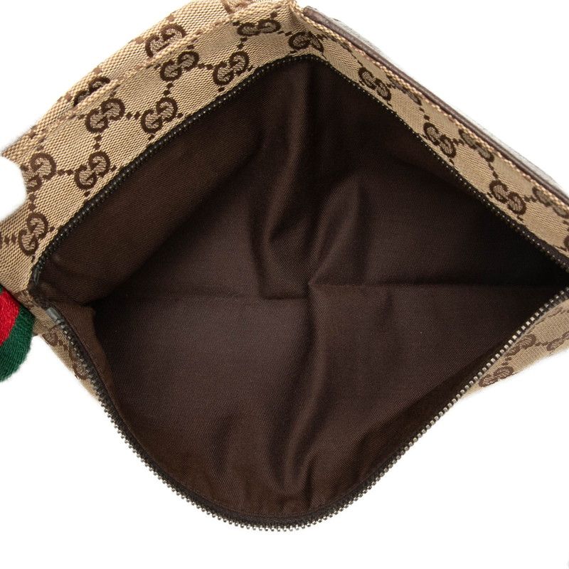 Gucci GG Canvas Waist Bag Beige Brown — view 6