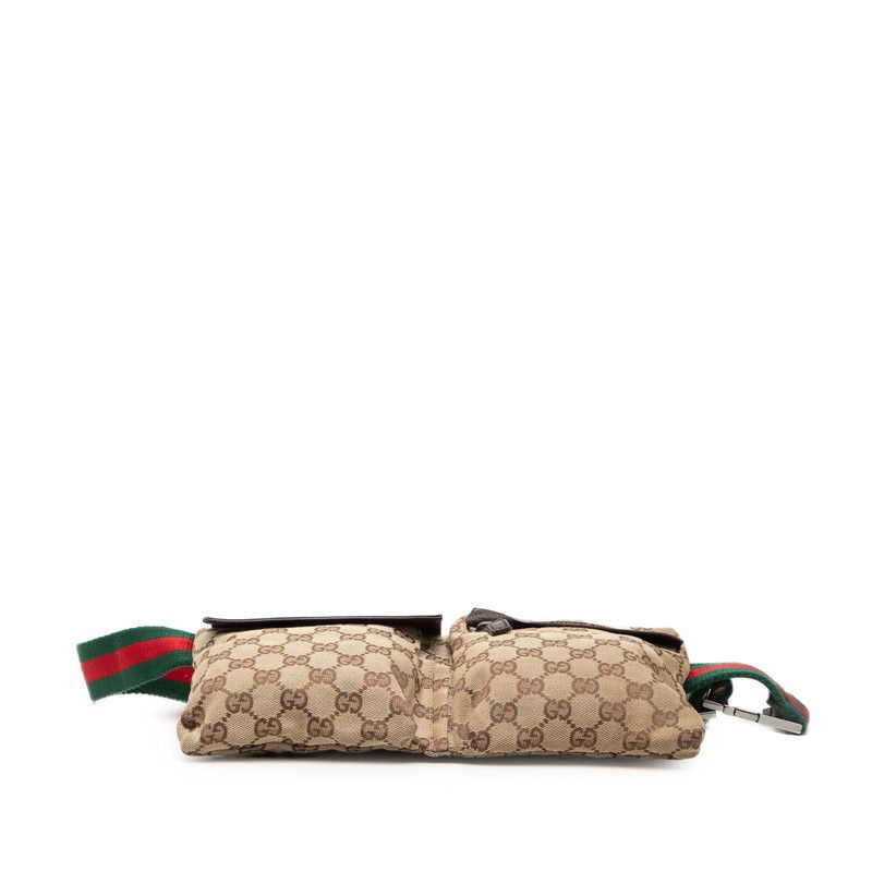 Gucci GG Canvas Waist Bag Beige Brown — view 3