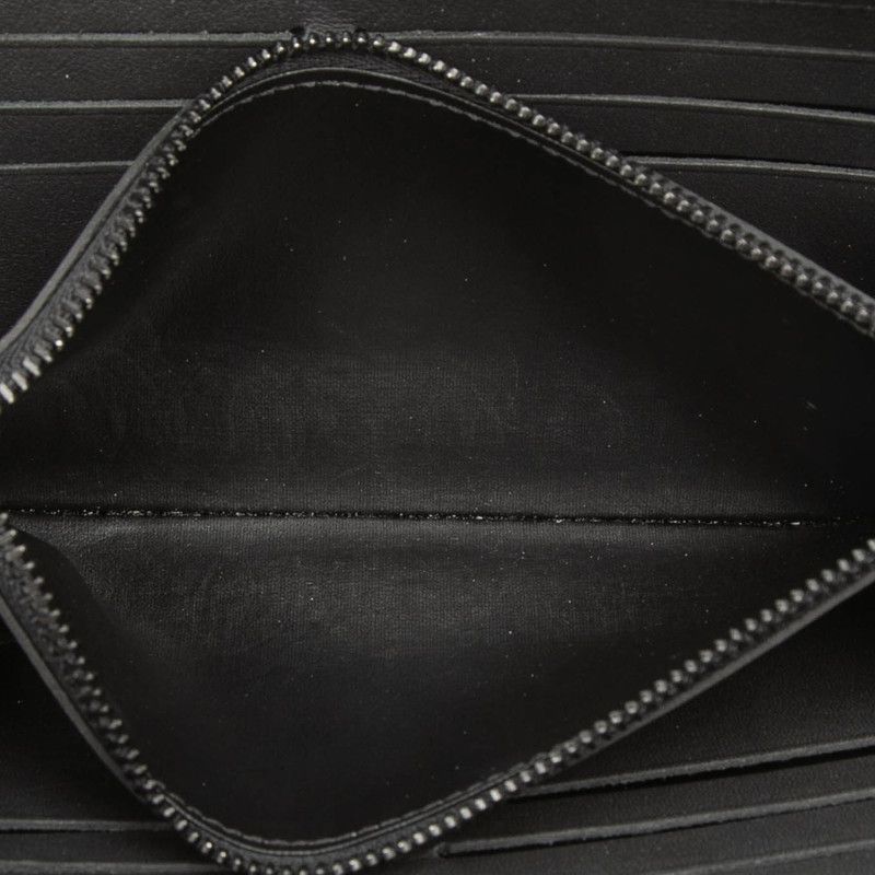 Louis Vuitton Monogram Zippy Wallet Horizontal Zip Around Black Leather — view 4