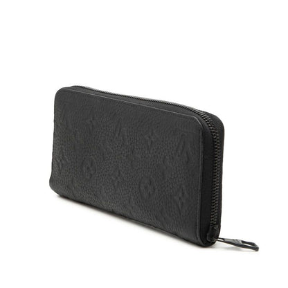 Louis Vuitton Monogram Zippy Wallet Horizontal Zip Around Black Leather — view 2